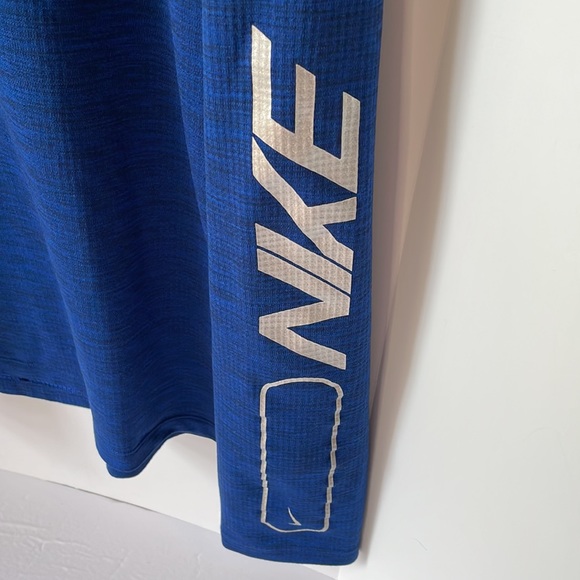 Nike Men Pacer HZ Flash 1/4 Zip Running Long Sleeve  Blue  Size XL Dri Fit - Picture 5 of 7